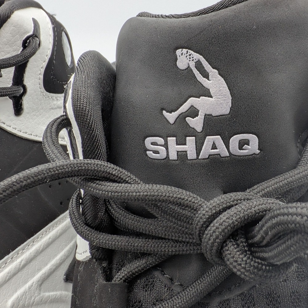 Mens Basketball Shoes 11.5 Shaq Black White Mid Top Devastator Sneaker - Picture 4 of 11